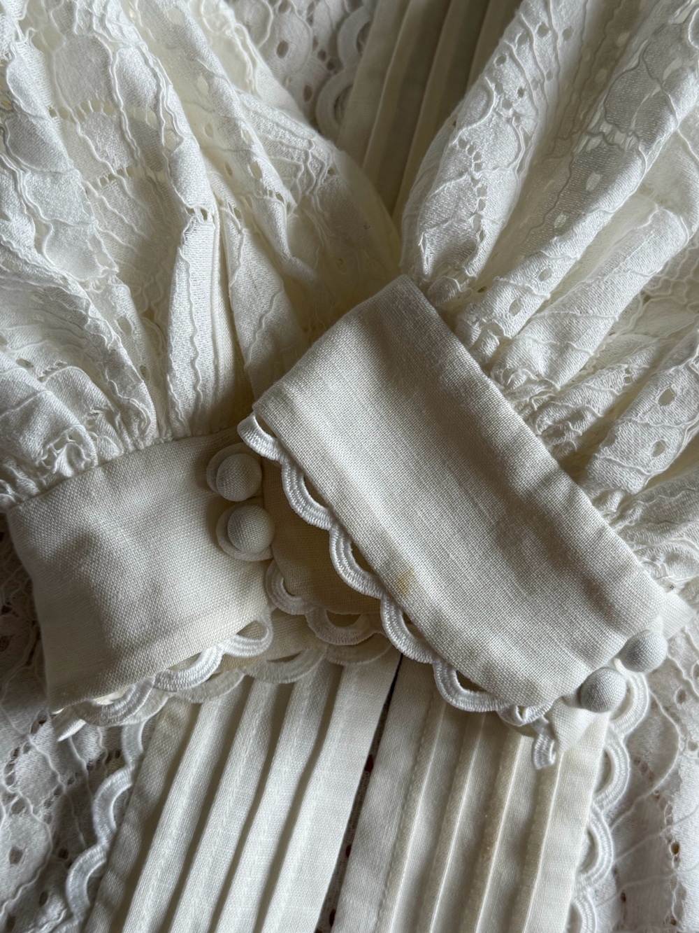 White Lace Acler Cookes Blouse - Picture 5 of 10